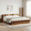 VidaXL vidaXL Headboard Cabinet with Storage Old Wood Engineered Wood 1