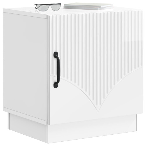 VidaXL vidaXL Bedside Table High Gloss White 43 x 34.5 x 47 cm 1