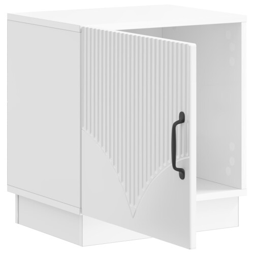 VidaXL vidaXL Bedside Table High Gloss White 43 x 34.5 x 47 cm 2