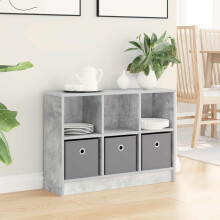 vidaXL Sideboard with Drawer Concrete Grey 73.5 x 22.5 x 53.5 cm