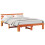 VidaXL vidaXL Bed Frame with Headboard Wax Brown 150 x 200 cm Solid Pine Wood 4