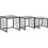 Nesting Coffee Tables Set of 3, Grey & Black 1