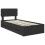 VidaXL vidaXL Bed Frame with Drawer Black 75 x 190 cm Engineered Wood 4