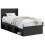 VidaXL vidaXL Bed Frame with Storage and Headboard Black 90 x 190 cm 3