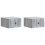 VidaXL vidaXL Wall-Mounted Bedside Cabinet 2 pcs Grey Sonoma Engineered Wood 1