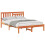 VidaXL vidaXL Bed Frame with Headboard Wax Brown 120 x 190 cm Solid Pine Wood 4