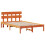 VidaXL vidaXL Bed Frame with Headboard Brown 120 x 200 cm Solid Pine wood 2