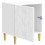 VidaXL vidaXL Bedside Table 2 pcs High Gloss White 43 x 34.5 x 50 cm 3