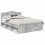 VidaXL vidaXL Bed Frame Concerte Grey 150 x 200 cm Solid Pine Wood 3