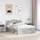 VidaXL vidaXL Bed Frame Concerte Grey 150 x 200 cm Solid Pine Wood 4