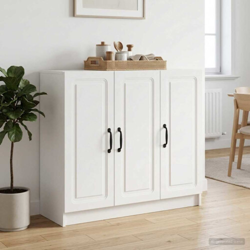 VidaXL vidaXL Sideboard White 89 x 34.5 x 77 cm Engineered Wood