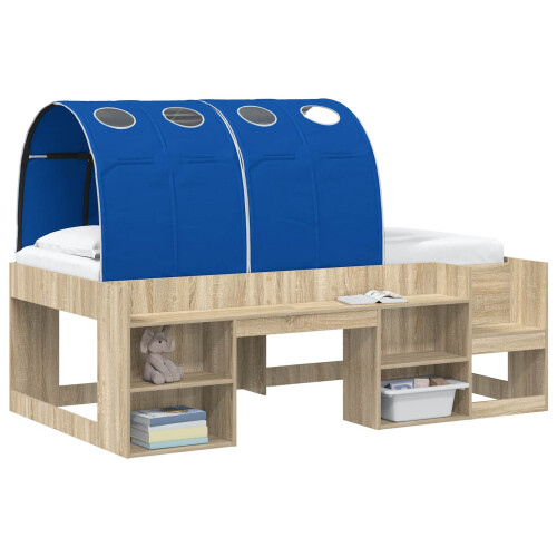 VidaXL vidaXL Bed Tunnel 2 pcs Blue 211 x 67.5 x 2 cm Polyester 2
