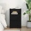 VidaXL vidaXL Bedside Table Black 40 x 30 x 467 cm Engineered Wood 4