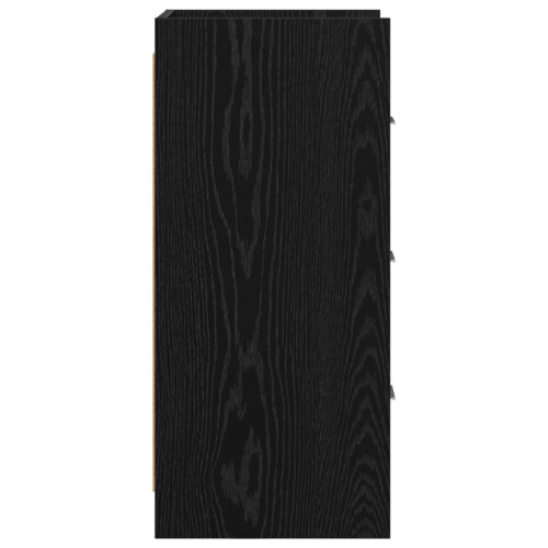 VidaXL vidaXL Sideboard Black Oak 40 x 36 x 80 cm Engineered Wood 1
