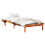 VidaXL vidaXL Bed Frame Wax Brown 90 x 200 cm Solid Pine Wood 4