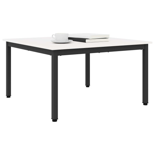 VidaXL vidaXL Coffee Table White 80 x 80 x 45 cm Solid Pine Wood 1
