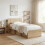 VidaXL vidaXL Headboard Cabinet with Storage Sonoma Oak Engineered Wood 3