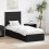 VidaXL vidaXL Storage Bed with Headboard Black 75 x 190 cm Engineered Wood 1