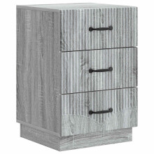 vidaXL Bedside Cabinet Grey Sonoma 43 x 41 x 63.5 cm Engineered Wood