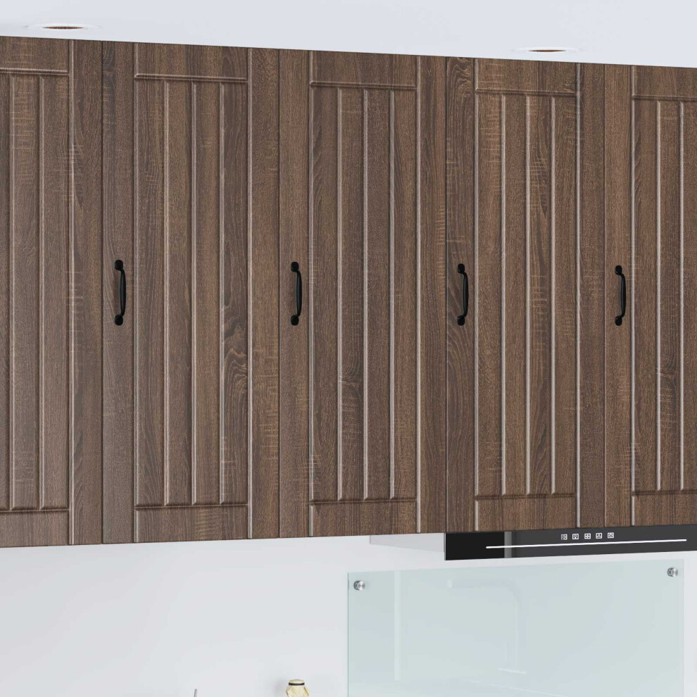 Vidaxl Wall Cabinet Lucca Brown Oak 40 X 31 X 100 Cm Engineered Wood