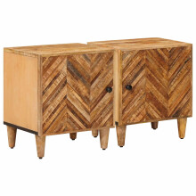 vidaXL Bedside Table 2 pcs Brown 40 x 33.5 x 46 cm Solid Mango Wood