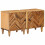 VidaXL vidaXL Bedside Table 2 pcs Brown 40 x 33.5 x 46 cm Solid Mango Wood 1