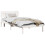 VidaXL vidaXL Bed Frame with Headboard White 75 x 190 cm Solid Pine Wood 1