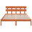 VidaXL vidaXL Bed Frame with Headboard Brown 150 x 200 cm Solid Pine wood 2