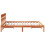 VidaXL vidaXL Bed Frame with Headboard Brown 150 x 200 cm Solid Pine wood 3