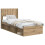 VidaXL vidaXL Bed Frame with Storage and Headboard Artisan Oak 75 x 190 cm 3
