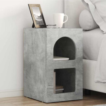 vidaXL Bedside Table 2 pcs Concrete Grey 29.5 x 33.5 x 50 cm
