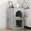 VidaXL vidaXL Bedside Table 2 pcs Concrete Grey 29.5 x 33.5 x 50 cm 1