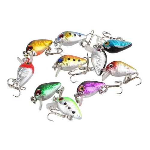 10 pezzi esche da pesca tipi di Minnow pesce basso ami esche esche esche 2