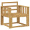 VidaXL vidaXL Outdoor Sofa Set Solid Acacia Wood White 3