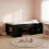 VidaXL vidaXL Kids'Bed Frame with Storage Black Oak 98.5 x 200 cm 1