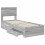 VidaXL vidaXL Bed Frame Grey Sonoma and Silver 75 x 190 cm Engineered Wood 5