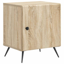 vidaXL Bedside Cabinet Sonoma Oak 43 x 34.5 x 50 cm Engineered Wood