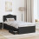 VidaXL vidaXL Bed Frame with Drawer Black 75 x 190 cm Engineer Wood 4