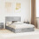 VidaXL vidaXL Storage Bed Concrete Grey 150 x 200 cm Engineered Wood 1