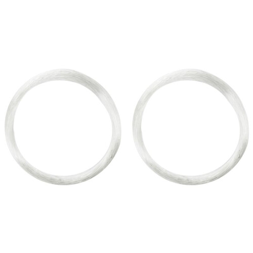 2X Nylon 0,80 mm Angelschnur Seilrolle Durchmesser 33 M Lang, Weiß