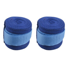 2 Stück 2,5 M Eslatic Baumwolle Sport Band Boxing Verband für Sanda Muay Thai mma Taekwondo Handschuhe Wraps Blau