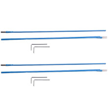 4Pcs 46cmTwo Way Rod Type Dual Action Guitar Truss Rod Steel Guitar Parts Accessories