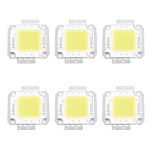 6X Puce 30-36V 20W de Module de L'ÉPI SMD LED de Lampe de LumièRe Blanche de Forme CarréE de CC