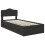 VidaXL vidaXL Bed Frame with Drawer Black 75 x 190 cm Engineer Wood 5
