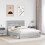 VidaXL vidaXL Storage Bed Grey Sonoma 140 x 200 cm Engineered Wood 3