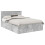 VidaXL vidaXL Bed Frame Concrete Grey 150 x 200 cm Engineered Wood 2