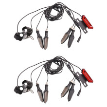 2X for BBS01 BBS02 Electric Bike 24V/36V/48V Headlight Front Rear Turn Signal Light Brake Light Ebike Conversion Kits,A