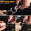 Titanium Carabiner Keychain Clip,Double-End Quick Release Hook,Key Holder with Titanium Key Ring 5