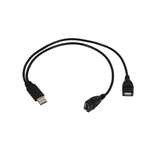 4X USB 2.0A Stecker auf 2 Dual USB Buchse Y Splitter Verteiler Adapter Kabel 2