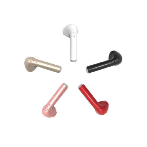 (Red)Wireless Mini Earplug Type Stereo Bluetooth Headset Outdoor Earplug Fashion 1